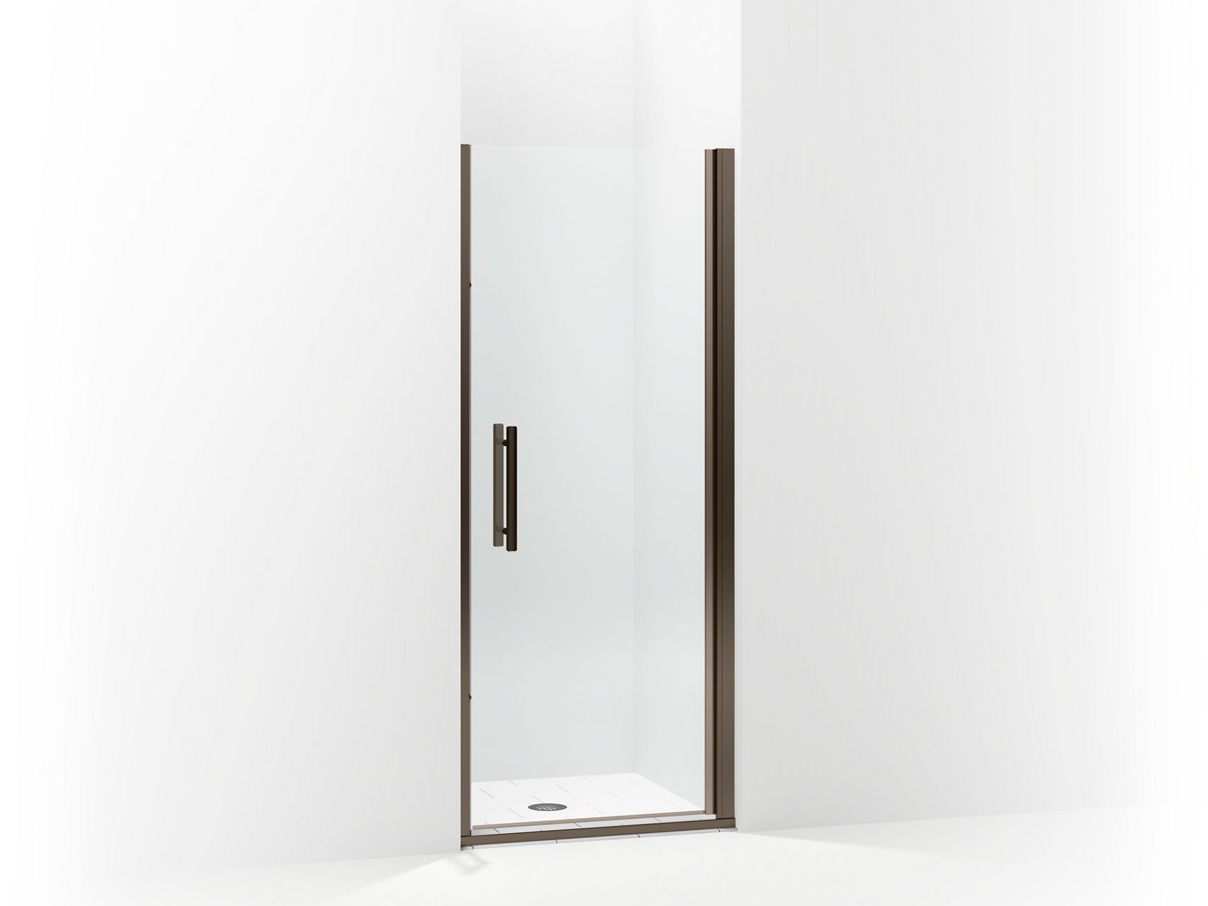 Sterling 5699-34 Finesse Peak Headerless Frameless Pivot Shower Door 34-1/2" Max Opening x 67" H, Deep Bronze