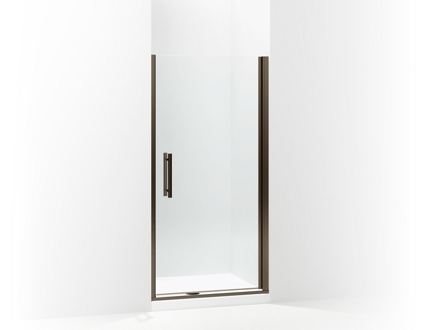 Sterling 5699-36 Finesse Peak Headerless Frameless Pivot Shower Door 36" Max Opening x 67" H, Deep Bronze
