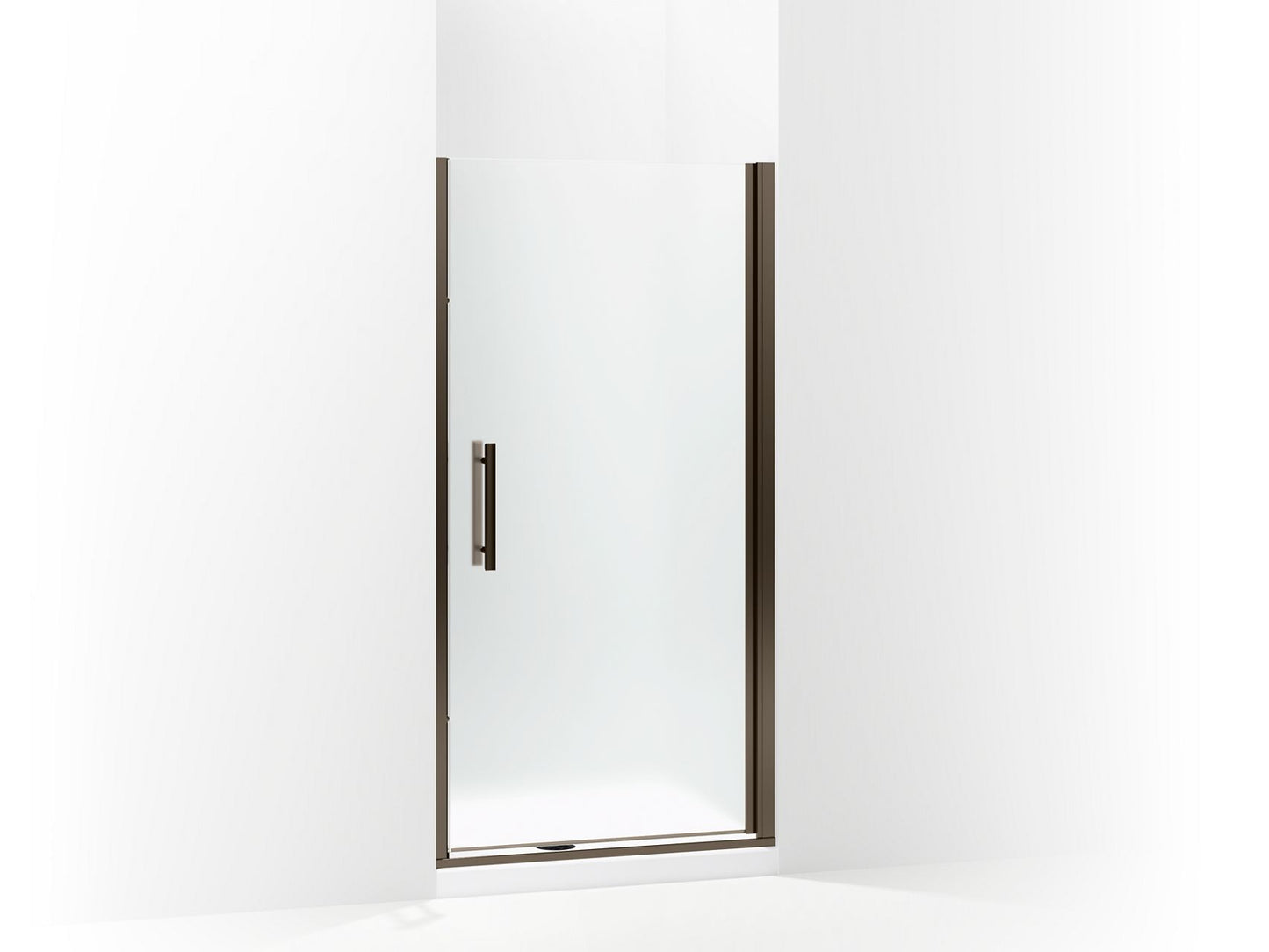 Sterling 5699-36 Finesse Peak Headerless Frameless Pivot Shower Door 36" Max Opening x 67" H, Deep Bronze