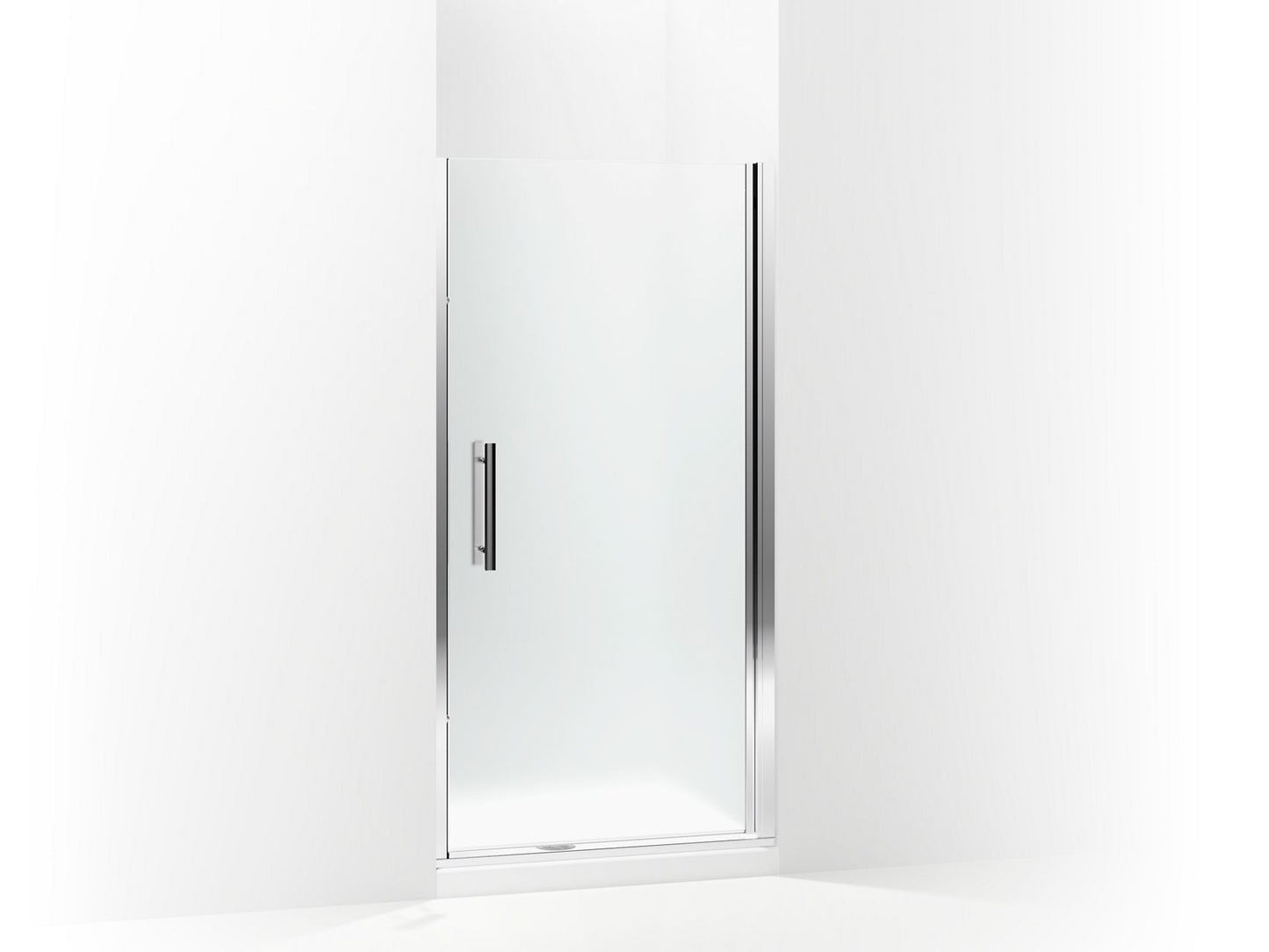 Sterling 5699-39 Finesse Peak Headerless Frameless Pivot Shower Door 39" Max Opening x 67" H, Silver