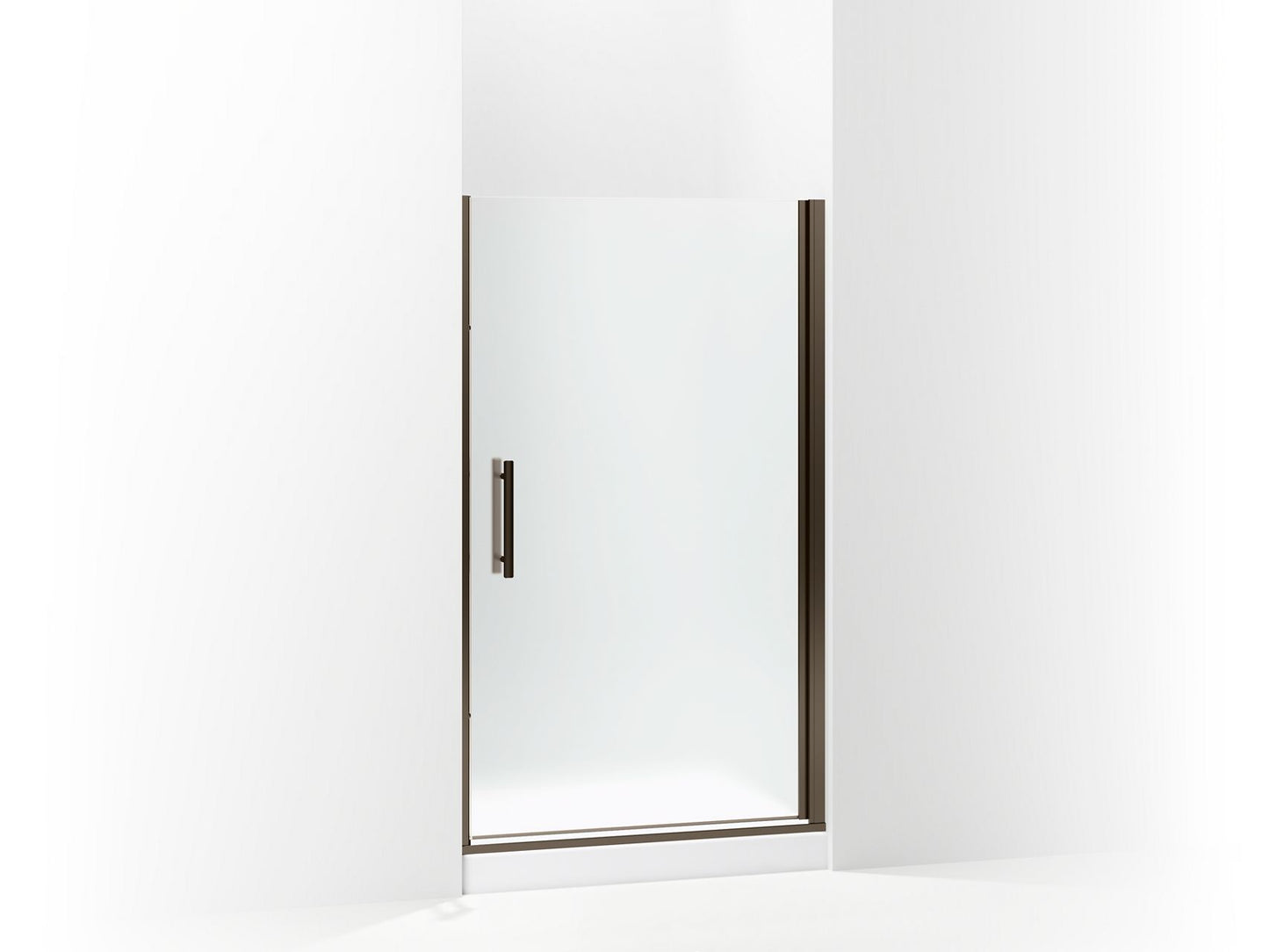 Sterling 5699-42 Finesse Peak Headerless Frameless Pivot Shower Door 42" Max Opening x 67" H, Deep Bronze