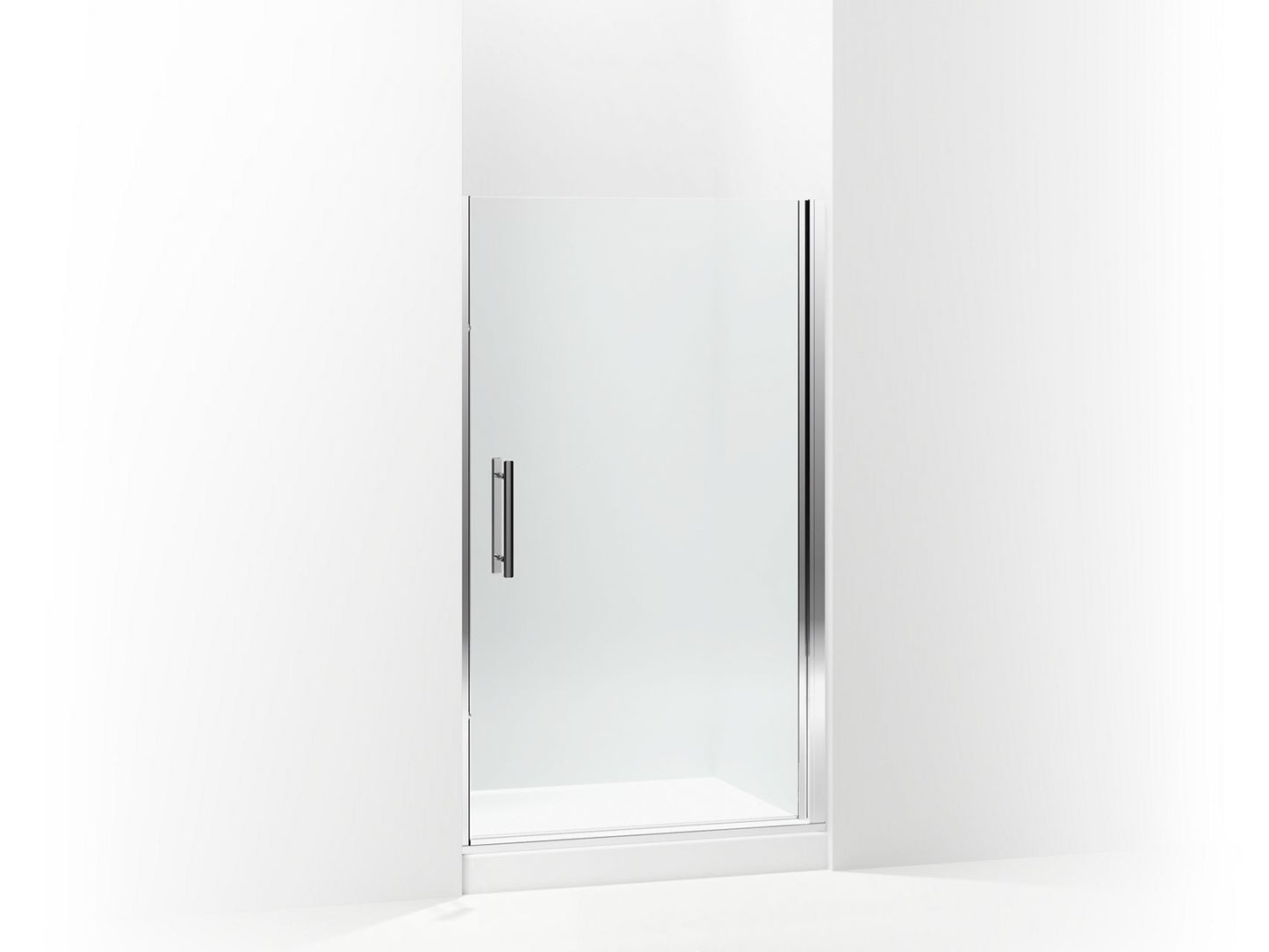 Sterling 5699-42 Finesse Peak Headerless Frameless Pivot Shower Door 42" Max Opening x 67" H, Silver