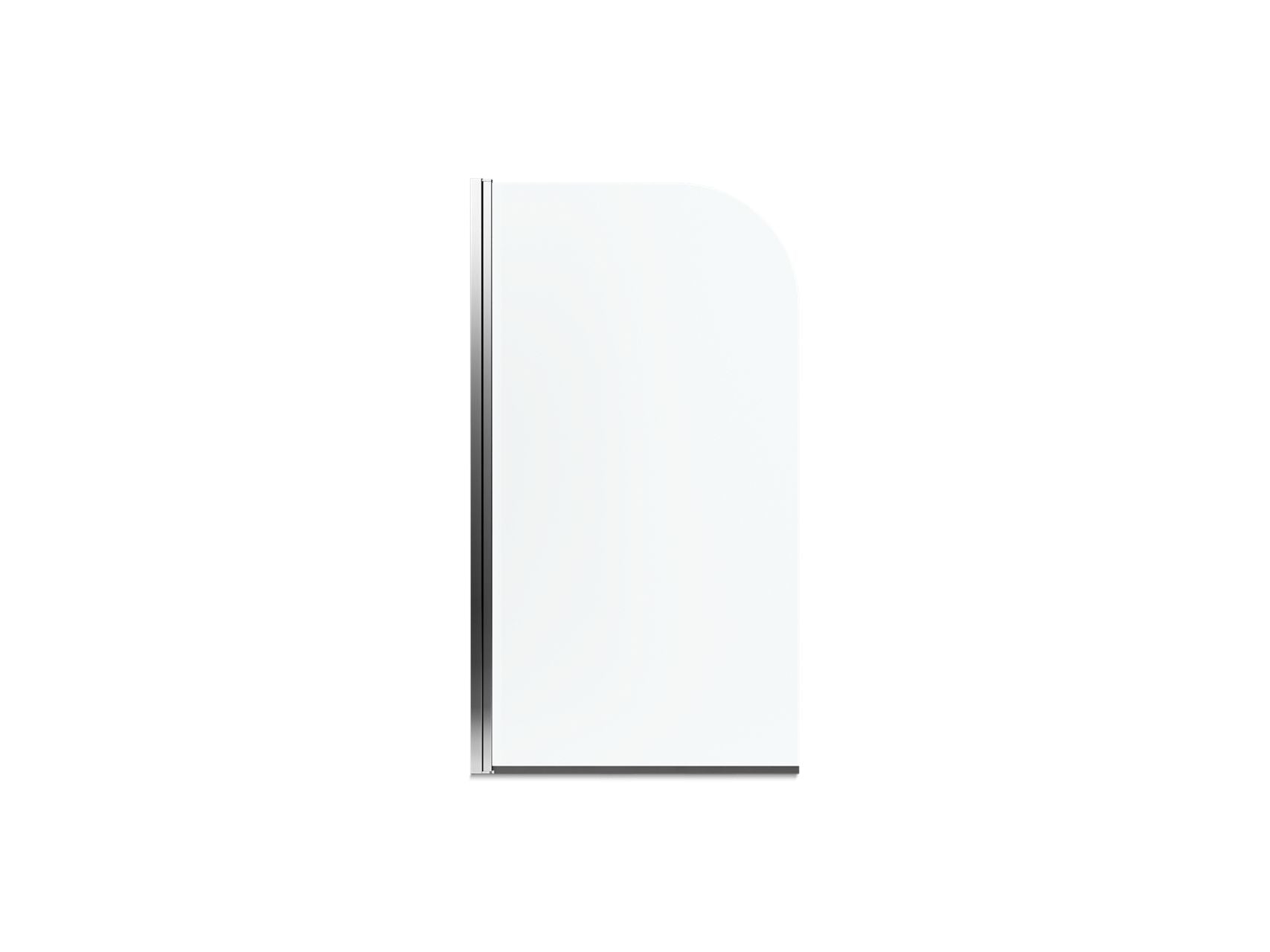 Sterling 572111-32 Whiston 32" Bath Screen, Silver Frame Finish with Smooth/Clear Glass Texture