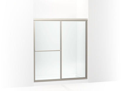 Sterling 572113-G05 Deluxe 65-1/2" H Sliding Shower Door with 1/8"-thick Glass, Nickel