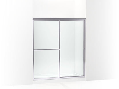 Sterling 572113-G05 Deluxe 65-1/2" H Sliding Shower Door with 1/8"-thick Glass, Silver