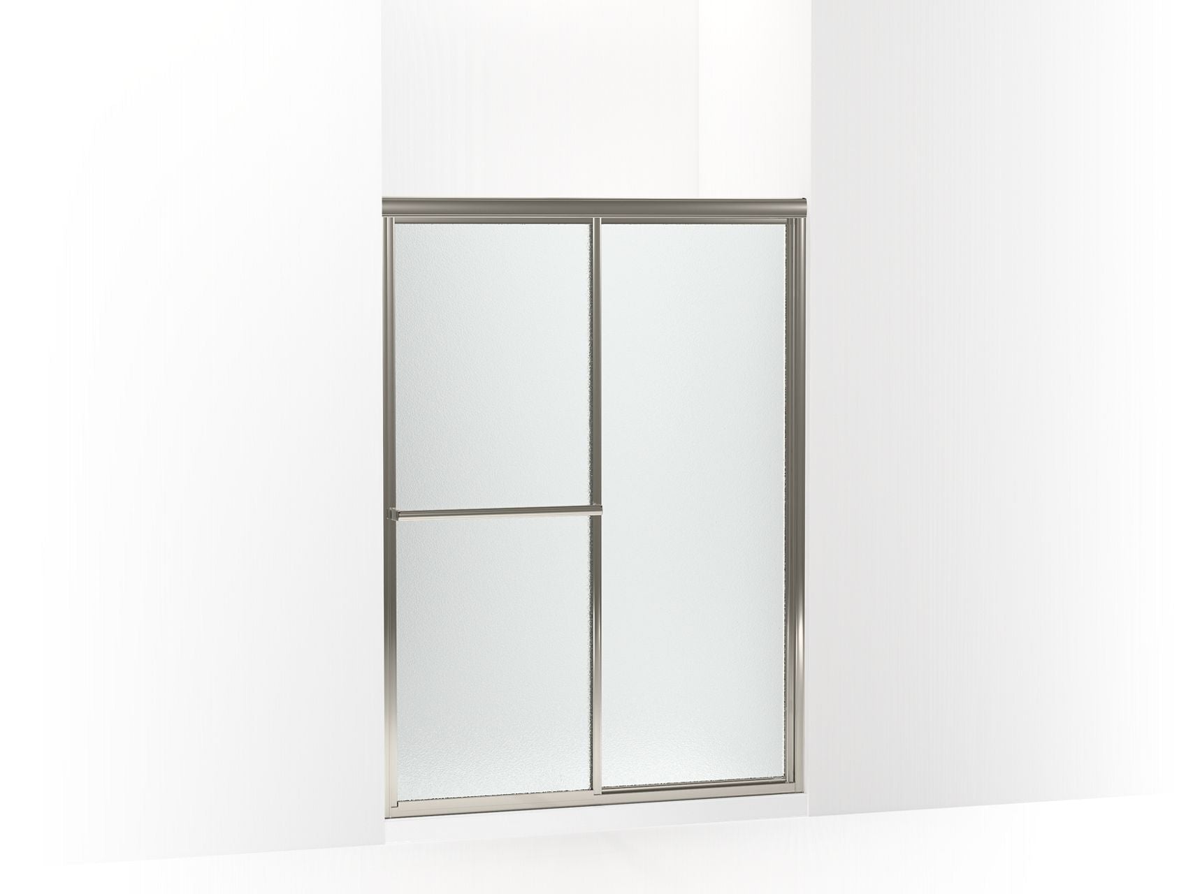 Sterling 572114-G10 Deluxe 65-1/2" H Sliding Shower Door with 1/8"-thick Glass, Nickel