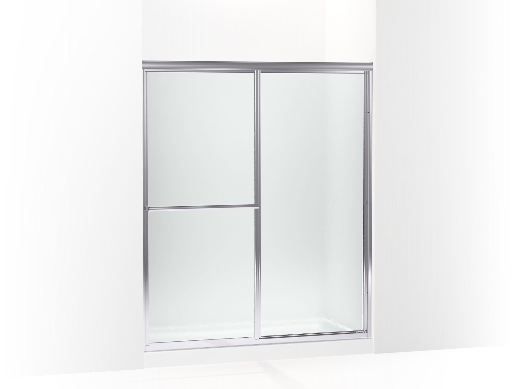 Sterling 572115-3G06 Deluxe 70" H Sliding Shower Door with 1/8"-thick Glass, Silver