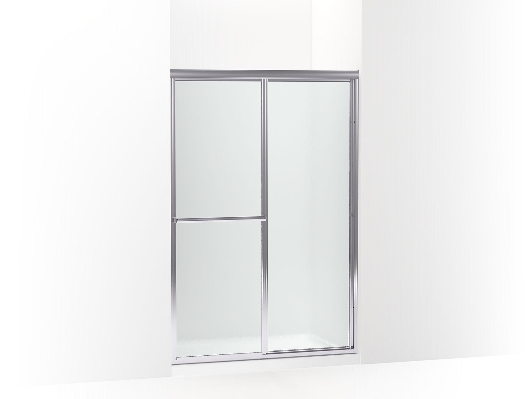Sterling 572116-3G06 Deluxe 70" H Sliding Shower Door with 1/8"-thick Glass, Silver