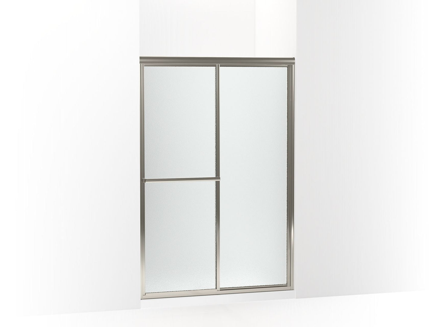Sterling 572116-G10 Deluxe 70" H Sliding Shower Door with 1/8"-thick Glass, Nickel