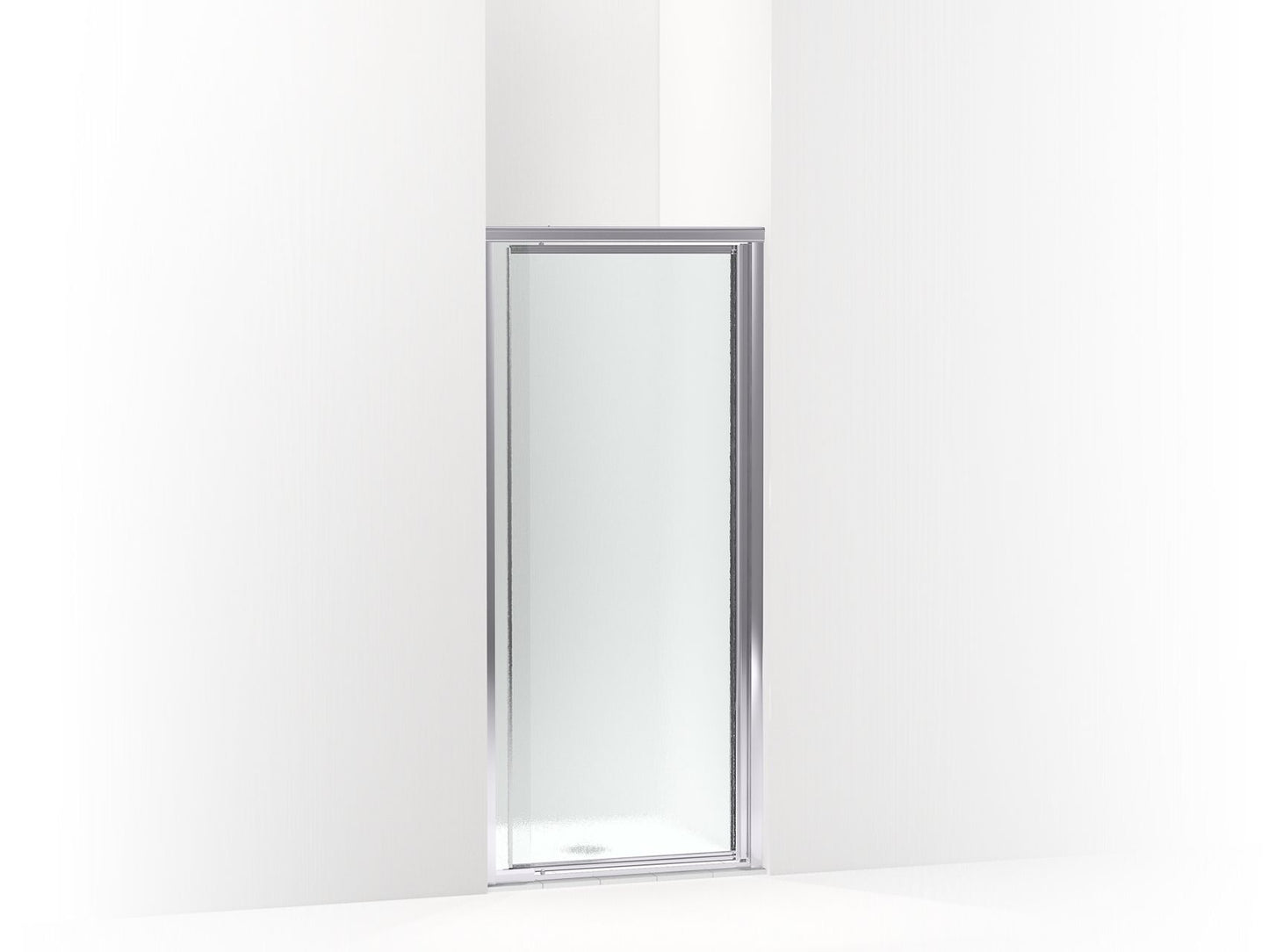 Sterling 572118-3G06 Deluxe 65-1/2" H Pivot Shower Door with 1/8"-thick Glass, Silver