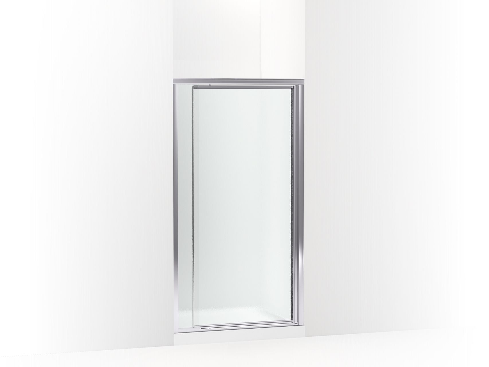 Sterling 572119-3G06 Deluxe 65-1/2" H Pivot Shower Door with 1/8"-thick Glass, Silver