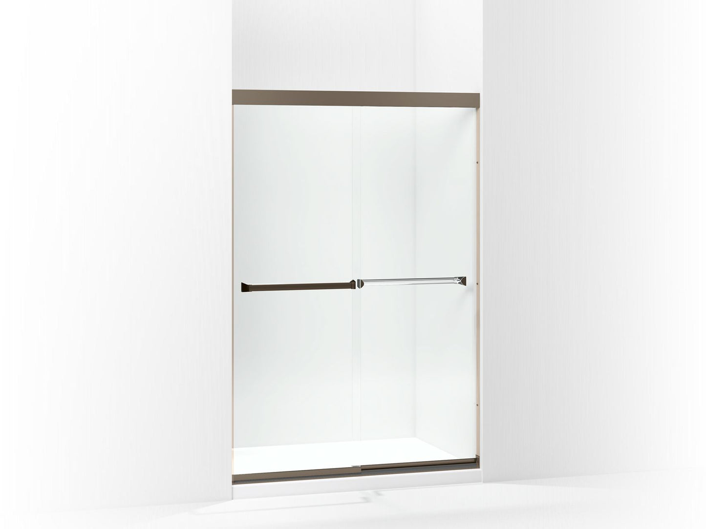 Sterling 581075-48 Meritor Frameless Sliding Shower Door 42-5/8"-47-5/8" x 69-11/16", Deep Bronze