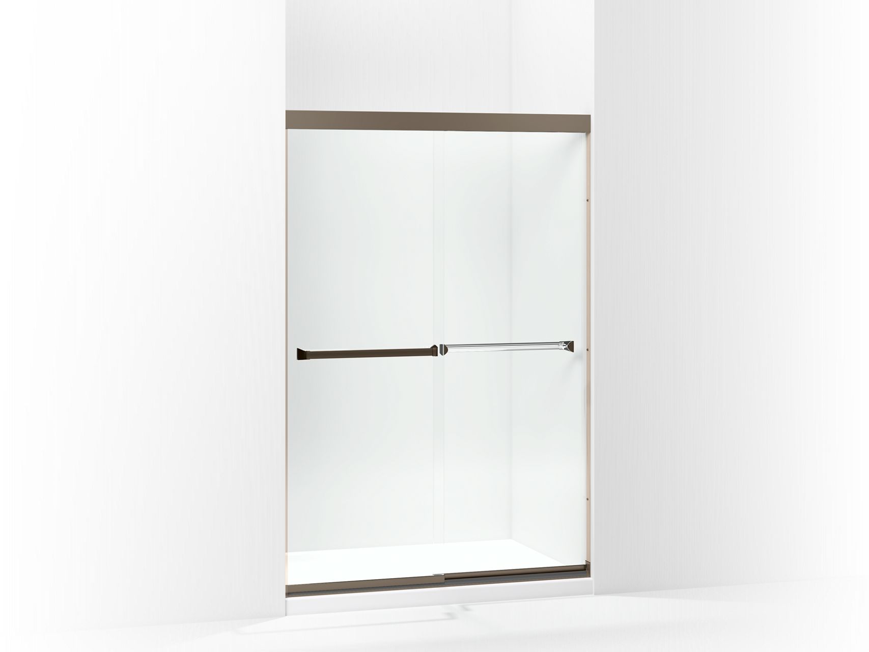 Sterling 581075-48 Meritor Frameless Sliding Shower Door 42-5/8"-47-5/8" x 69-11/16", Deep Bronze