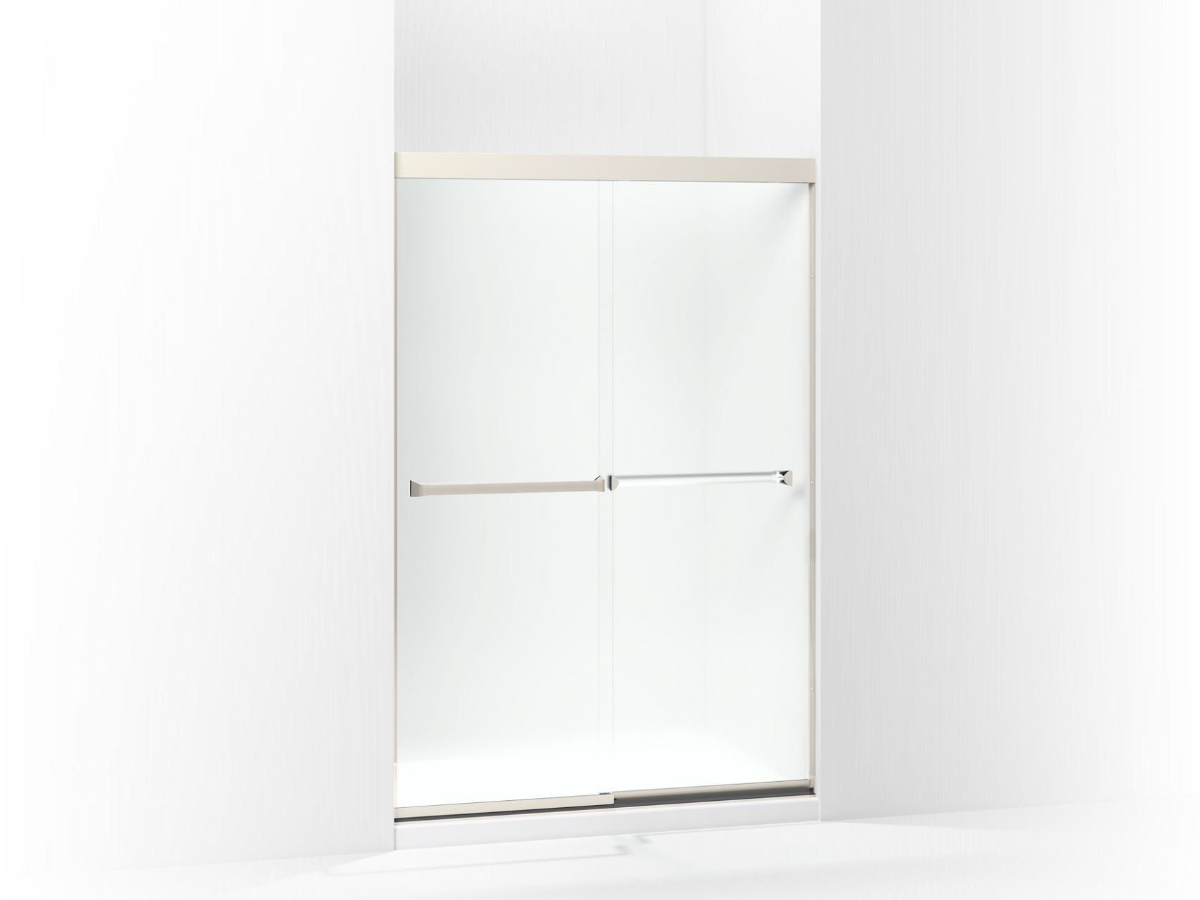 Sterling 581075-48 Meritor Frameless Sliding Shower Door 42-5/8"-47-5/8" x 69-11/16", Nickel