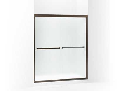 Sterling 581075-59 Meritor Frameless Sliding Shower Door 54-3/8"-59-3/8" x 69-11/16", Deep Bronze