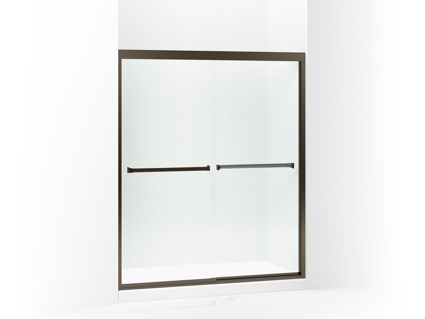 Sterling 581075-59 Meritor Frameless Sliding Shower Door 54-3/8"-59-3/8" x 69-11/16", Deep Bronze