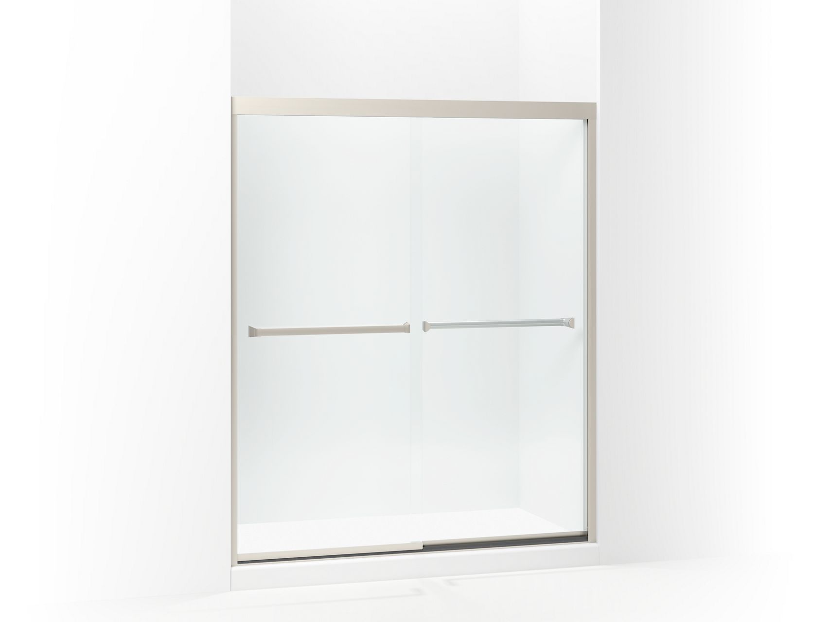Sterling 581075-59 Meritor Frameless Sliding Shower Door 54-3/8"-59-3/8" x 69-11/16", Nickel