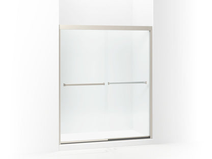 Sterling 581075-59 Meritor Frameless Sliding Shower Door 54-3/8"-59-3/8" x 69-11/16", Nickel