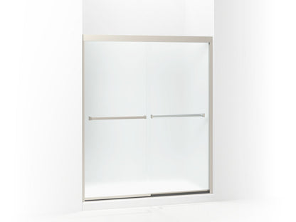 Sterling 581075-59 Meritor Frameless Sliding Shower Door 54-3/8"-59-3/8" x 69-11/16", Nickel