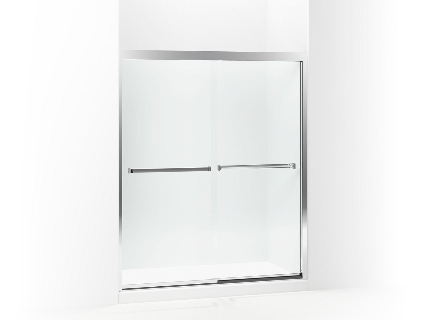 Sterling 581075-59 Meritor Frameless Sliding Shower Door 54-3/8"-59-3/8" x 69-11/16", Silver