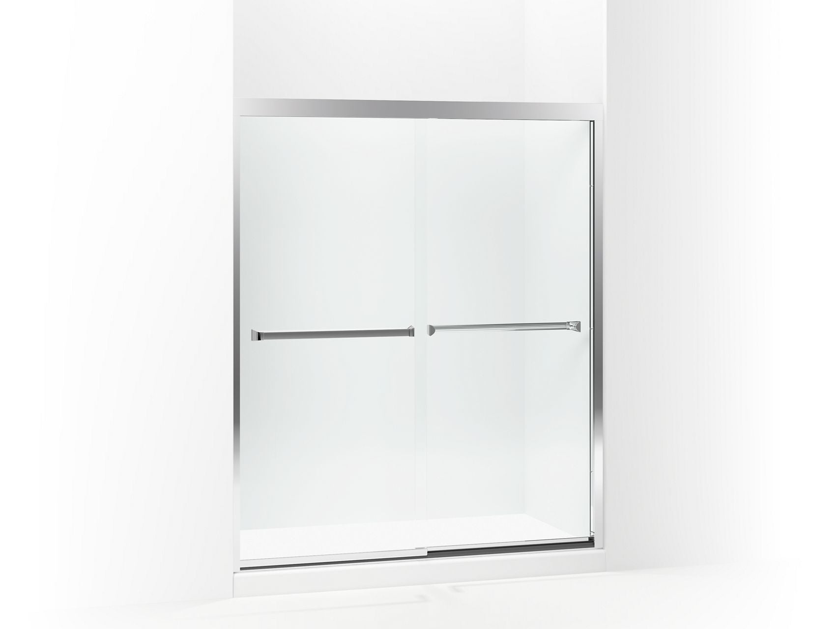 Sterling 581075-59 Meritor Frameless Sliding Shower Door 54-3/8"-59-3/8" x 69-11/16", Silver