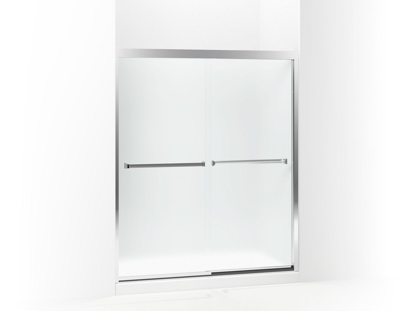 Sterling 581075-59 Meritor Frameless Sliding Shower Door 54-3/8"-59-3/8" x 69-11/16", Silver