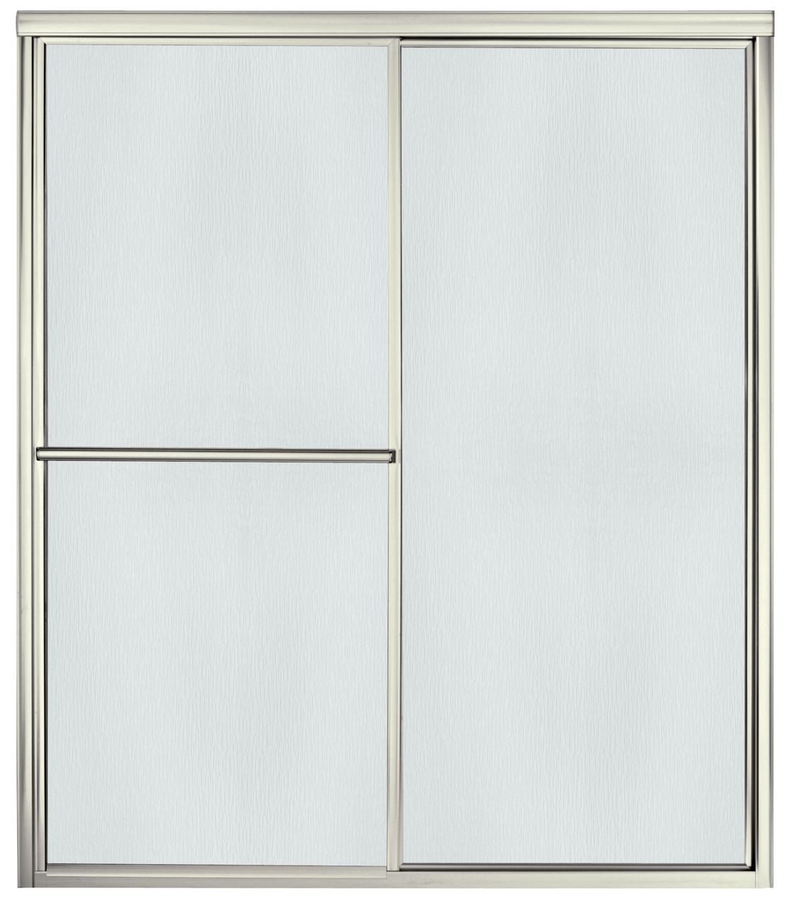 Sterling 5975-59 Deluxe Framed Sliding Shower Door 54-3/8"–59-3/8" W x 69-7/8" H, Nickel