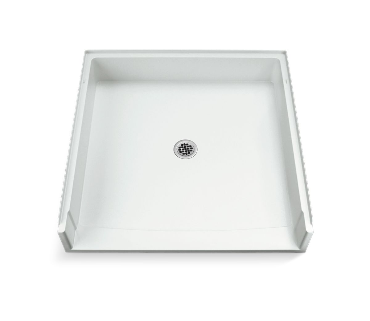 Sterling 62051100 OC-SS-39 39-3/8" x 39-3/8" Vikrell® Shower Base, Center Drain, White
