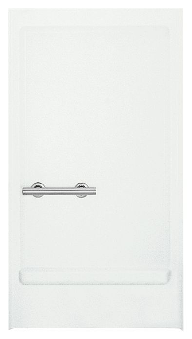 Sterling 62052113 OC-SS-39 39-3/8" Vikrell® Shower Back Wall with Left Grab Bar, White