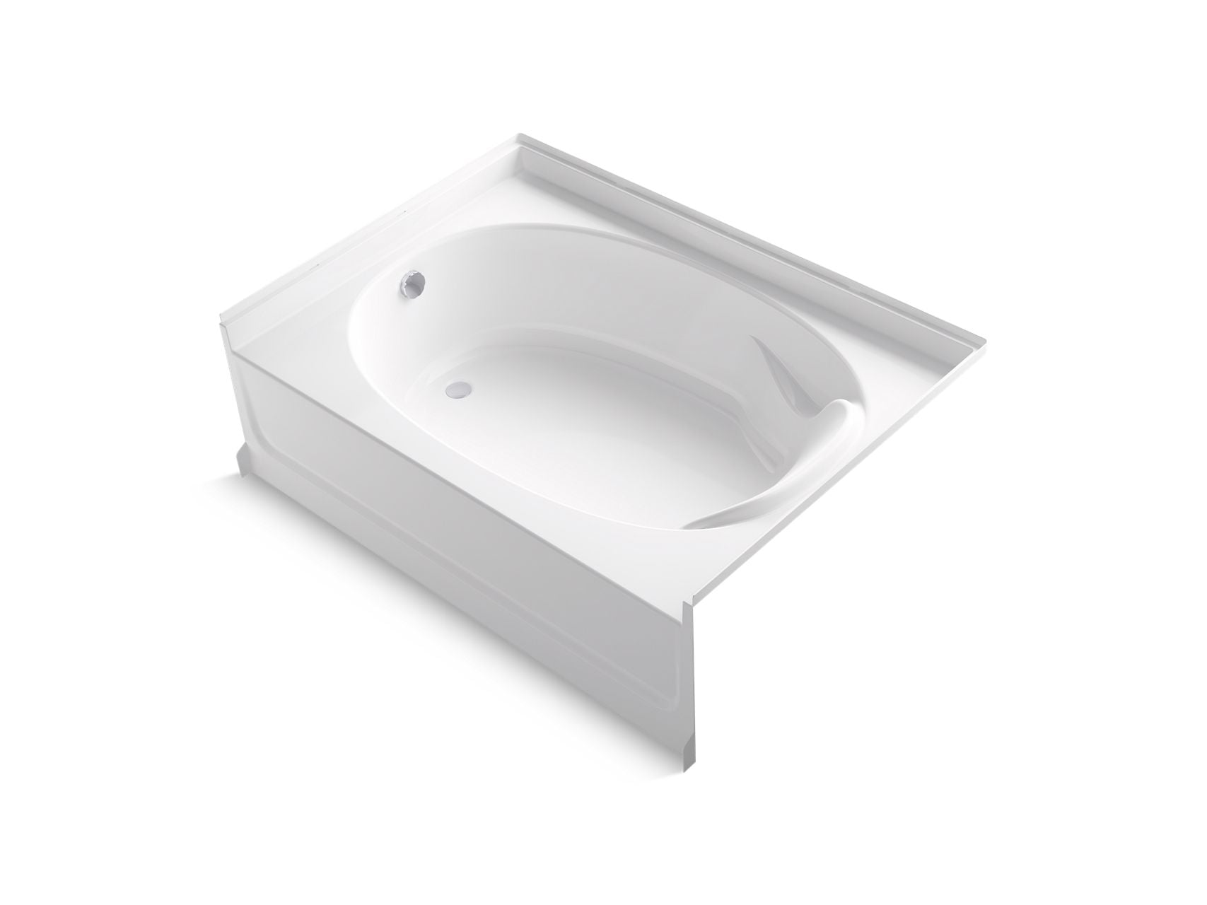 Sterling 71101110 Ensemble 60" x 36" Vikrell® Bath, Left Drain, White