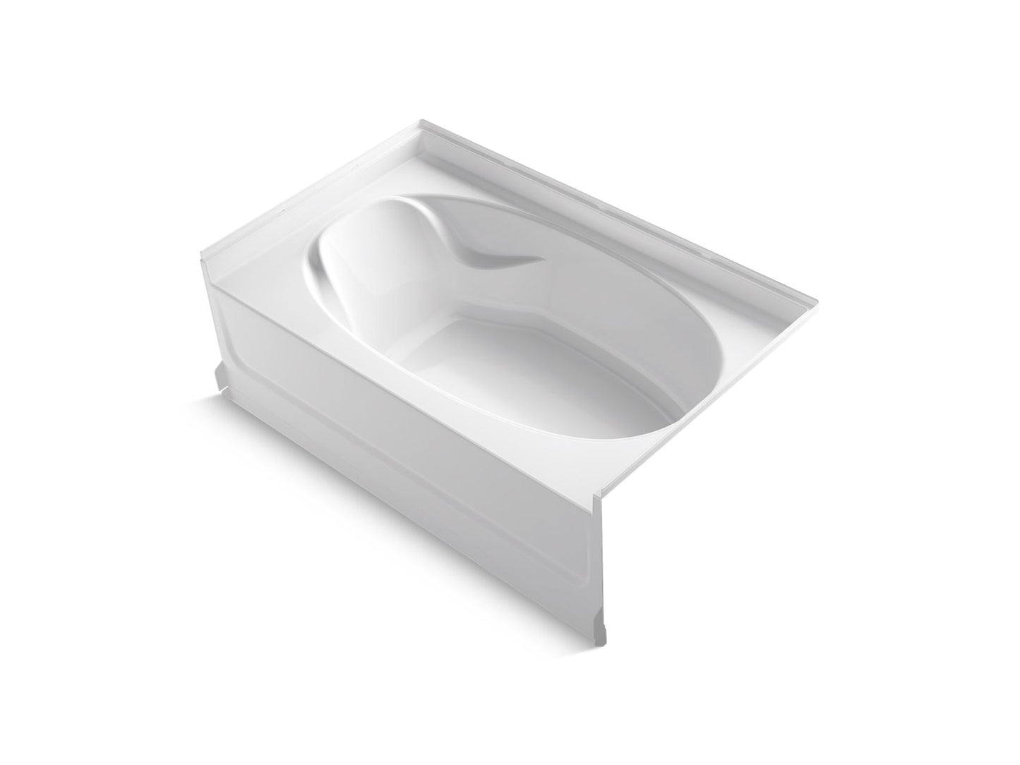 Sterling 71101122 Ensemble 60" x 36" Vikrell® Bath, Right Above-floor Drain, White