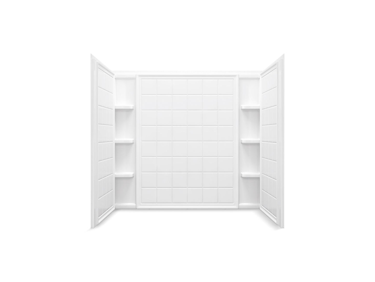 Sterling 71104100 Ensemble Tile 60" x 36" Vikrell® Bath/shower Wall Set, White