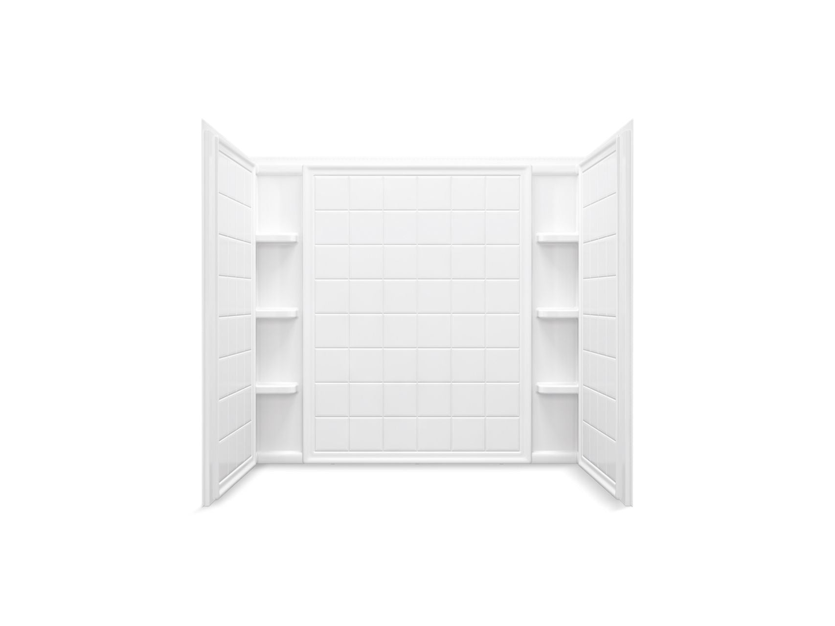 Sterling 71104100 Ensemble Tile 60" x 36" Vikrell® Bath/shower Wall Set, White