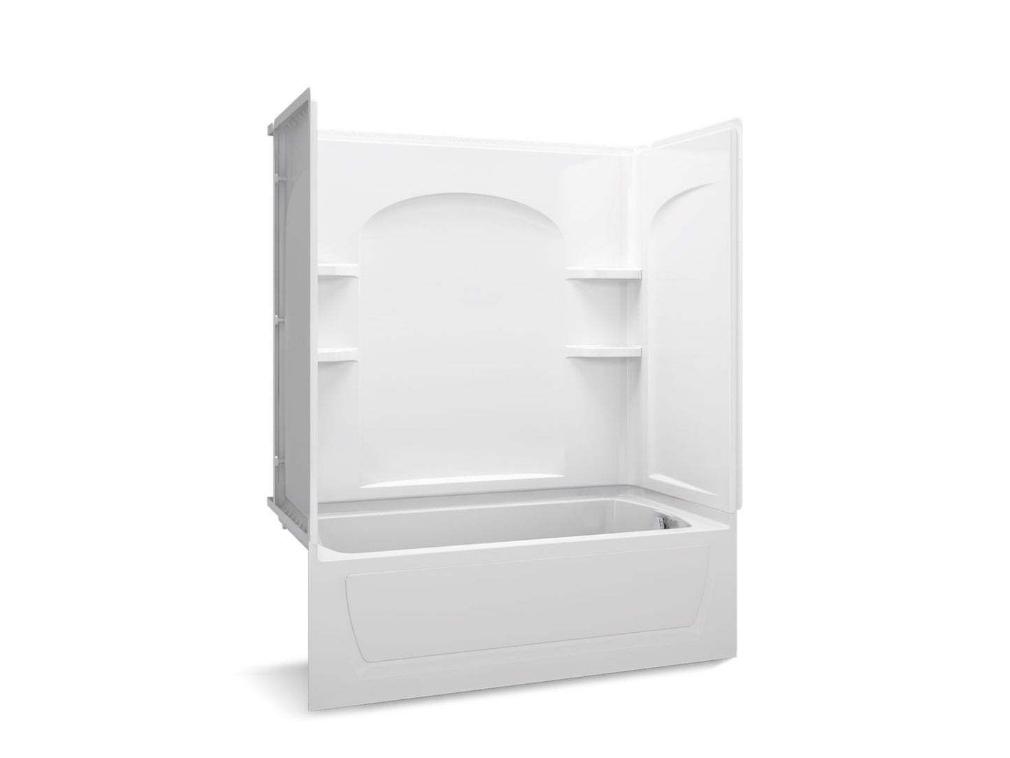Sterling 71224100 Ensemble Curve 60" x 32" Vikrell® Bath/shower Wall Set, White
