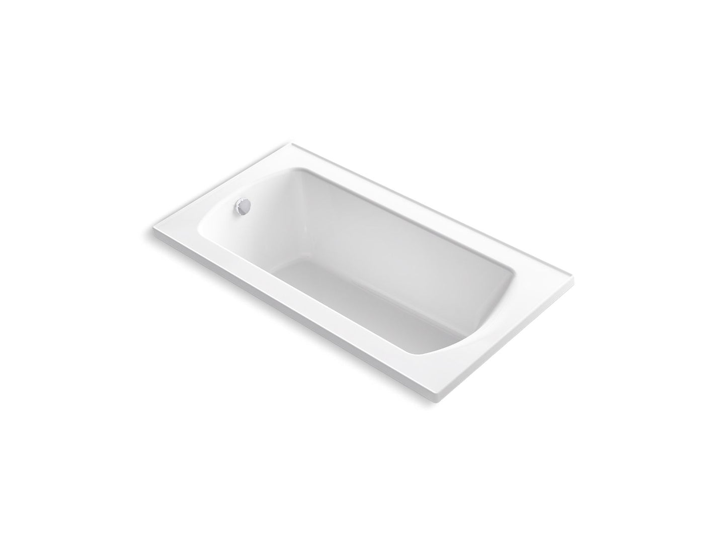 Sterling 71261100 Lawson 60" x 32" Vikrell® Drop-in Bath, White