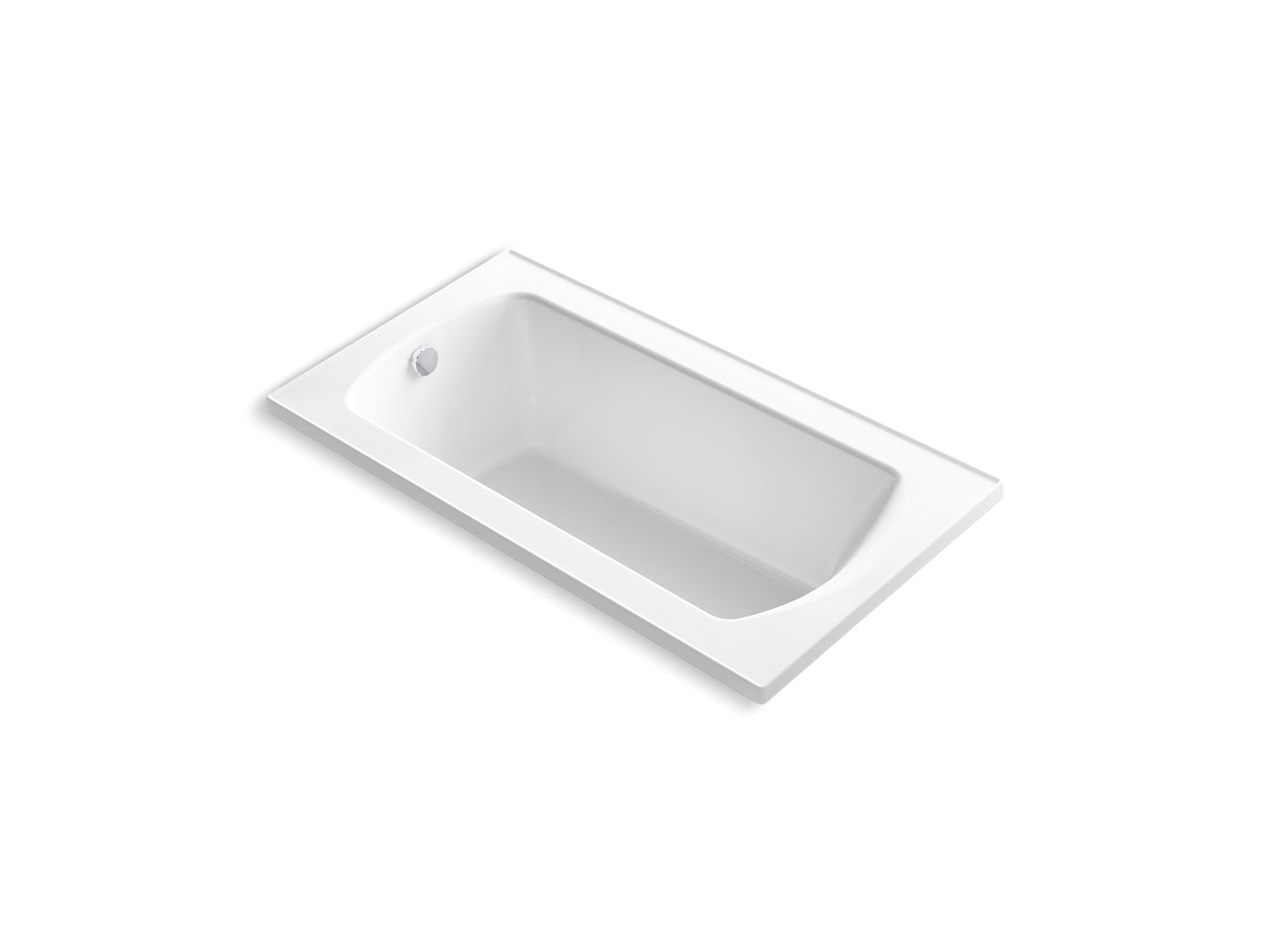 Sterling 71261100 Lawson 60" x 32" Vikrell® Drop-in Bath, White