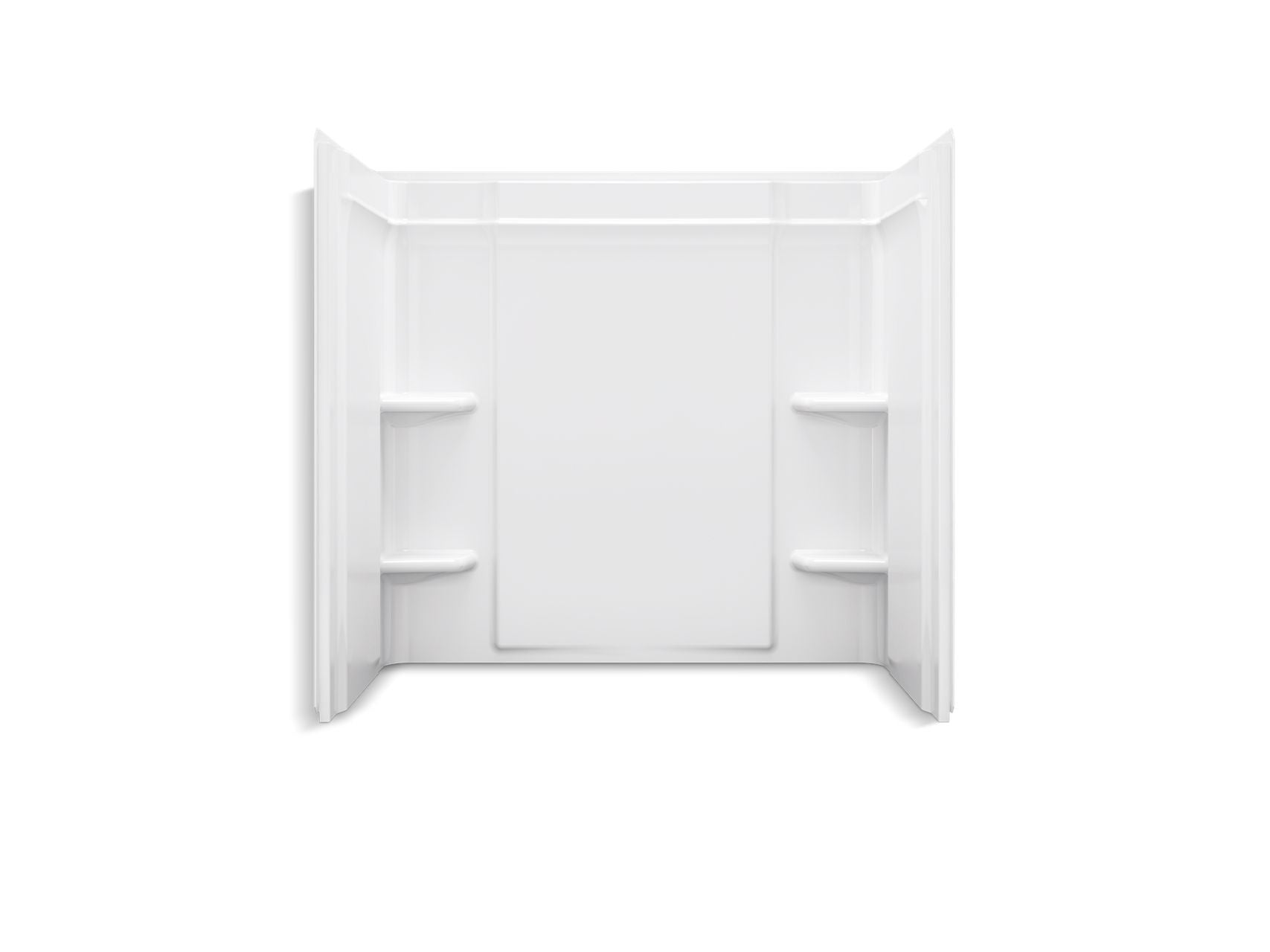 Sterling 71324106 Medley 60" x 32" Vikrell® Bath/shower Wall Set with Aging in Place Backerboards, White