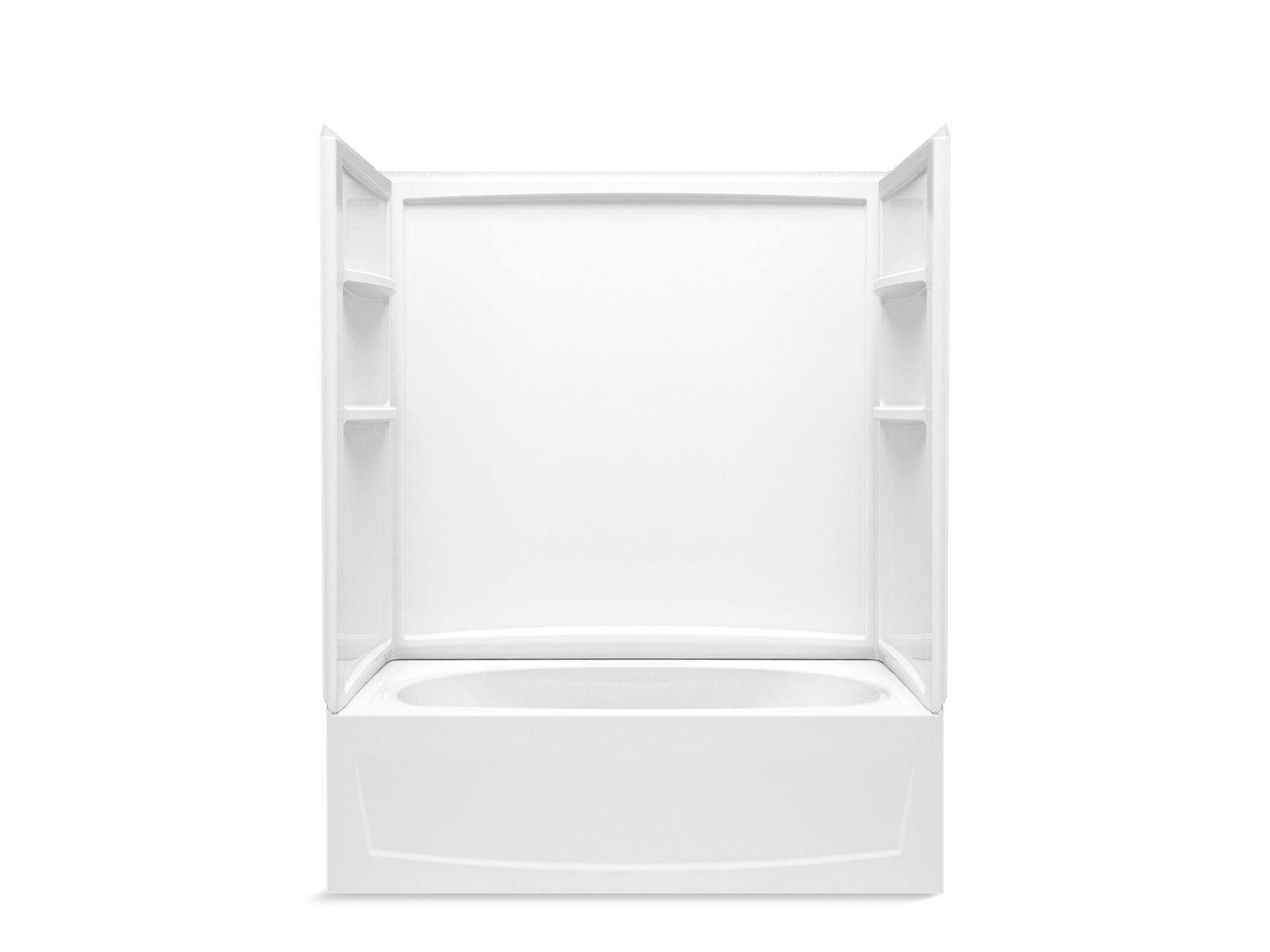 Sterling 71340118 Performa 2 60" x 29" Above-floor-drain Vikrell® Bath/shower with Aging in Place Backerboards, Left Drain, W