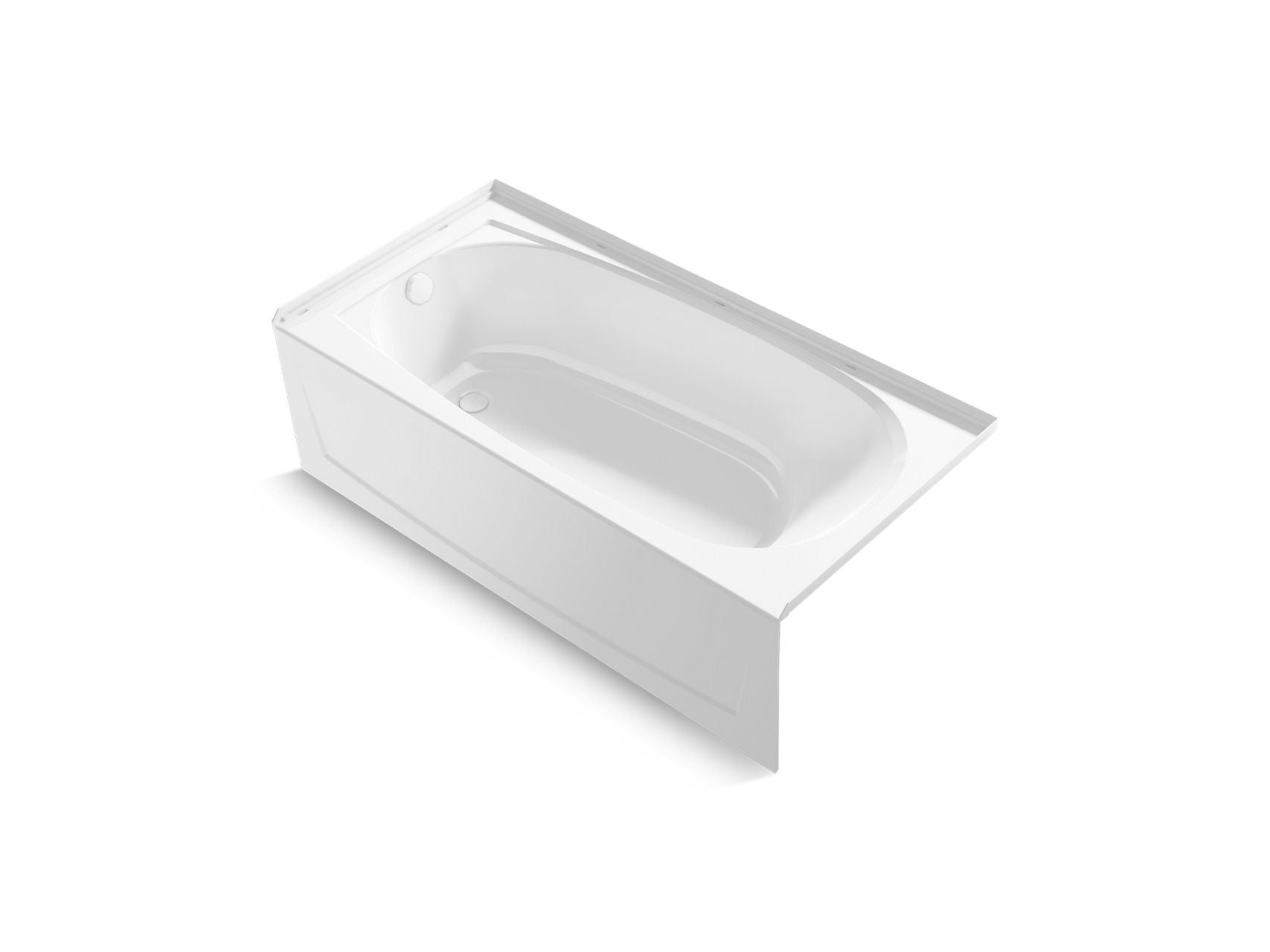Sterling 71341112 Performa 2 60" x 29" Vikrell® Bath, Left Above-floor Drain, White
