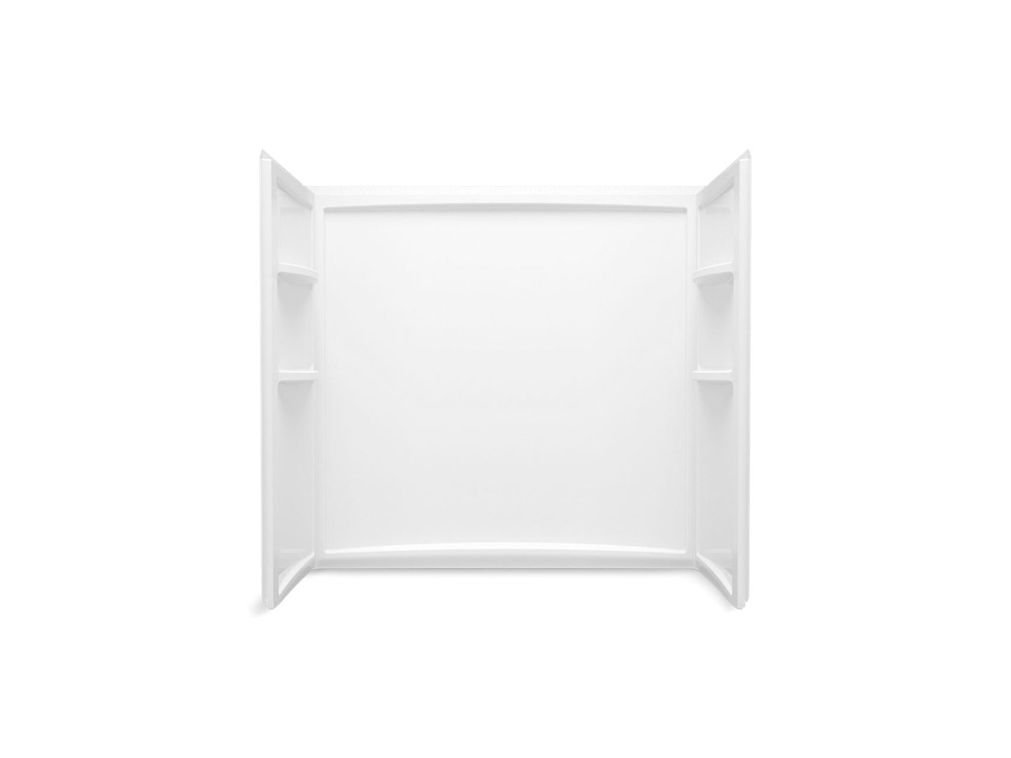 Sterling 71344006 Performa 2 60" x 29" Bath/shower Wall Set with Aging in Place Backerboards, White