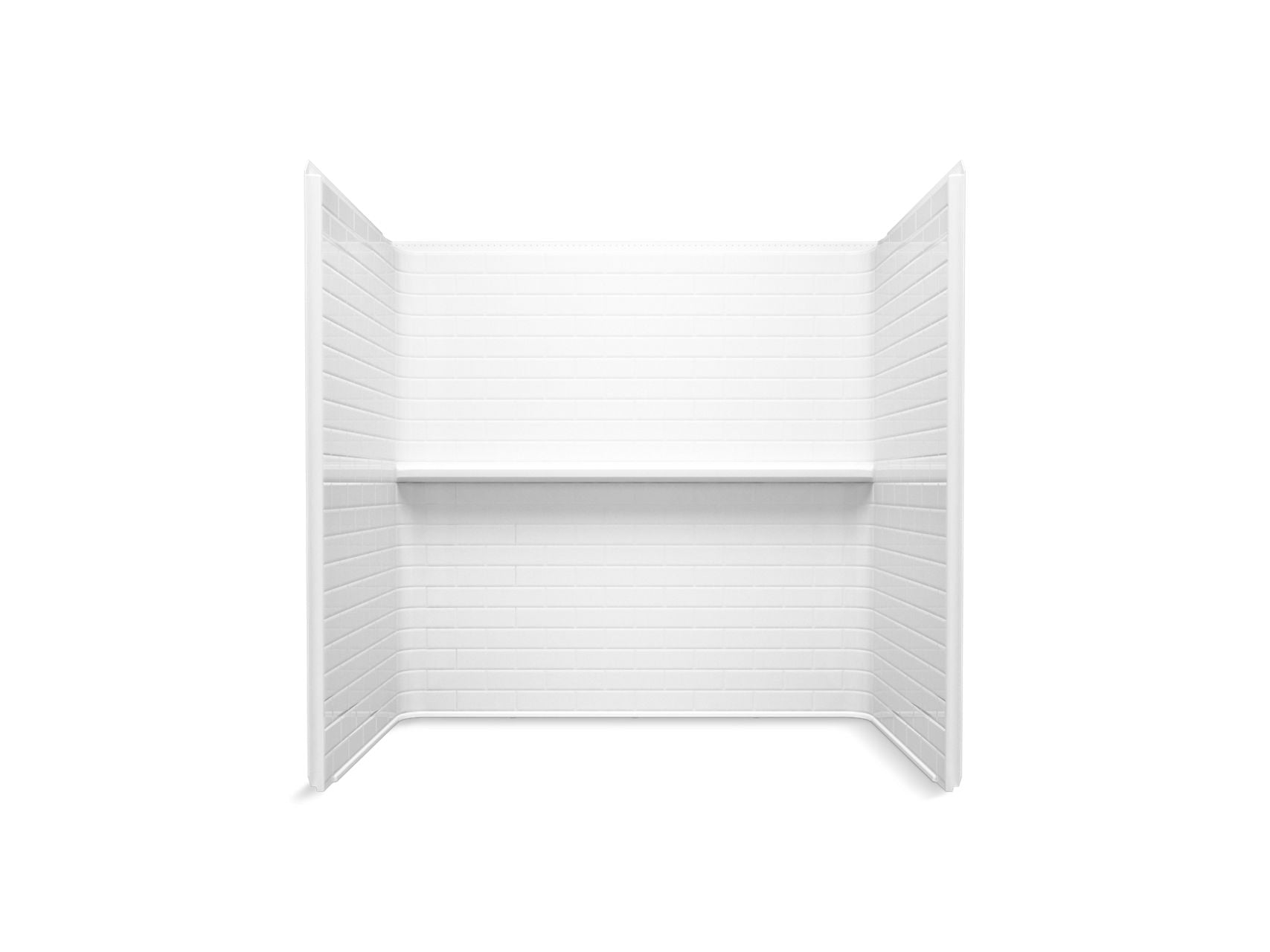 Sterling 71514100 Traverse 60" x 42" Vikrell® Bath/shower Wall Set, White
