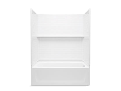 Sterling 71520120 Traverse 60" x 32" Vikrell® Bath/shower, Right Drain, White