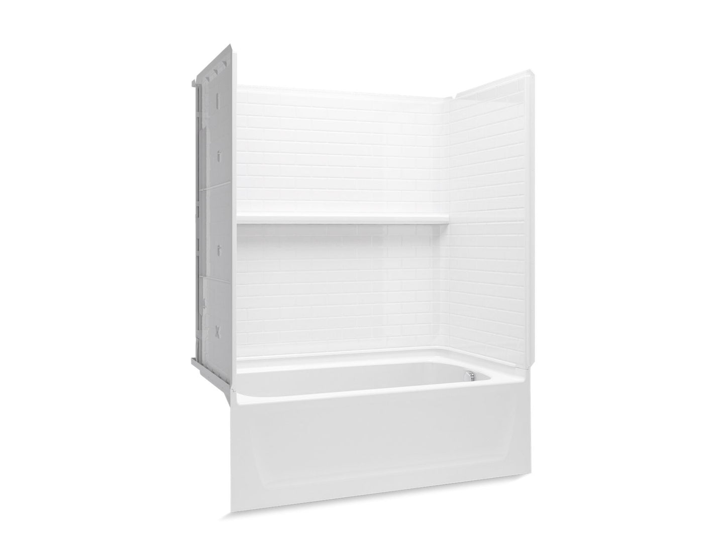 Sterling 71520120 Traverse 60" x 32" Vikrell® Bath/shower, Right Drain, White