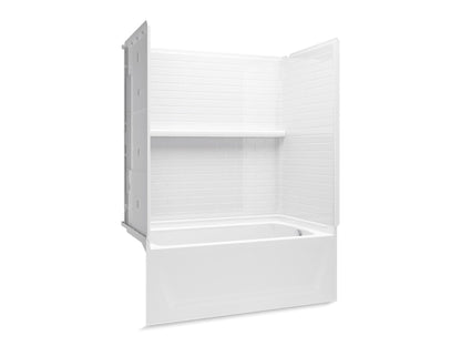 Sterling 71520122 Traverse 60" x 32" Vikrell® Bath/shower, Right Above-floor-drain, White