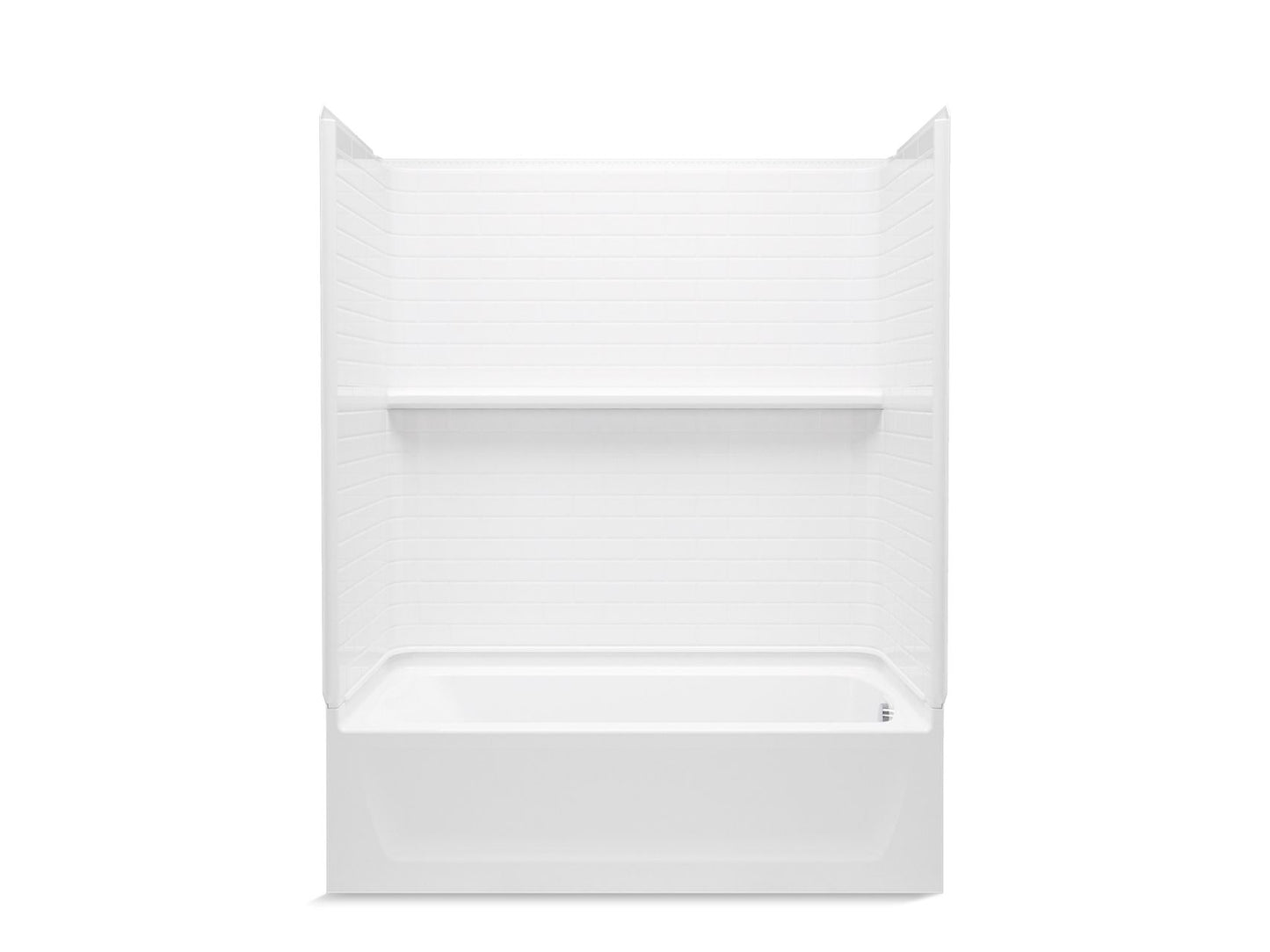 Sterling 71570120 Traverse 60" x 30" Vikrell® Bath/shower, Right Drain, White