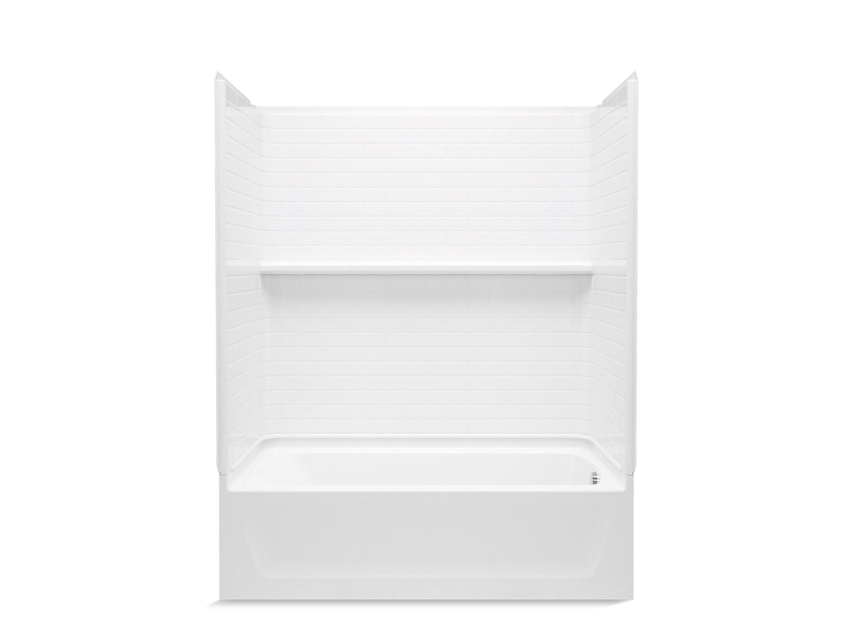 Sterling 71570120 Traverse 60" x 30" Vikrell® Bath/shower, Right Drain, White