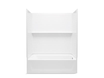 Sterling 71570120 Traverse 60" x 30" Vikrell® Bath/shower, Right Drain, White