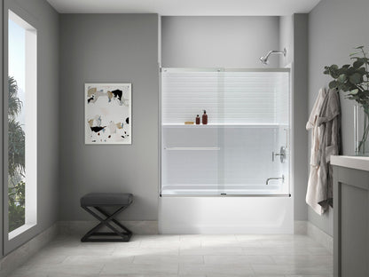 Sterling 71570122 Traverse 60" x 30" Vikrell® Bath/shower, Right Above-floor-drain, White