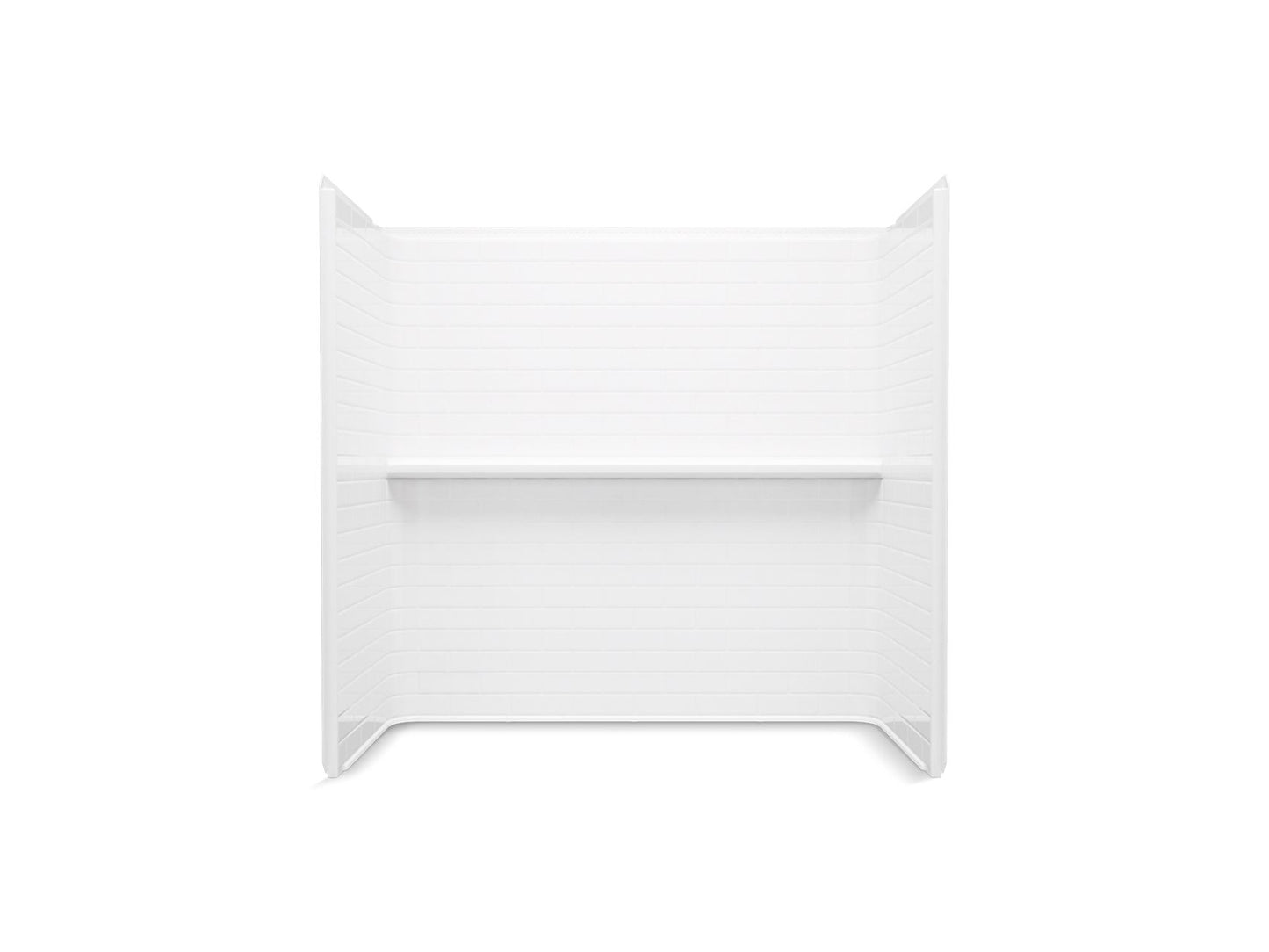 Sterling 71574106 Traverse 60" x 30" Vikrell® Bath/shower Wall Set with Aging in Place Backerboards, White