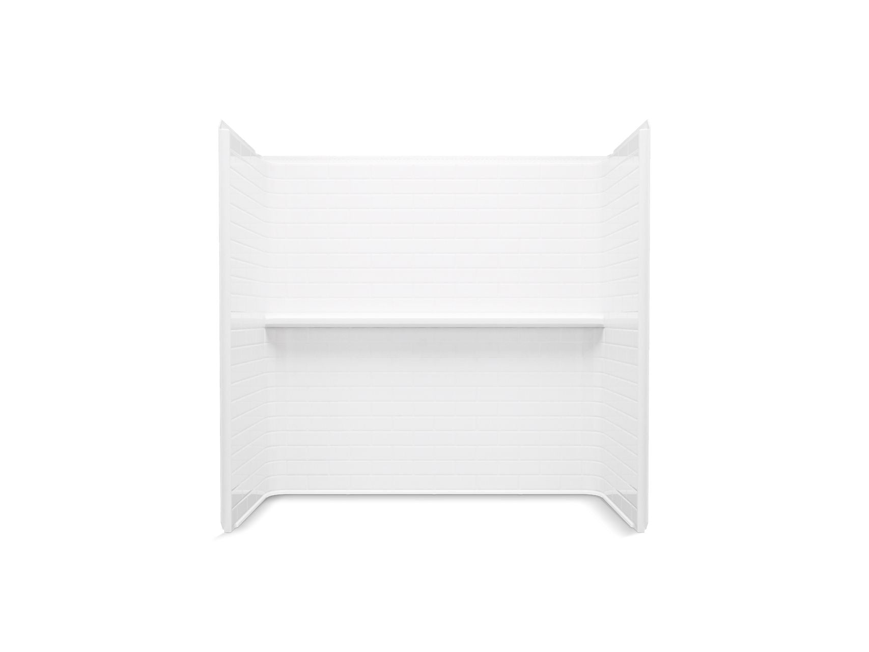 Sterling 71574106 Traverse 60" x 30" Vikrell® Bath/shower Wall Set with Aging in Place Backerboards, White